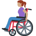 👩🏽‍🦽 woman in manual wheelchair: medium skin tone display on Twitter